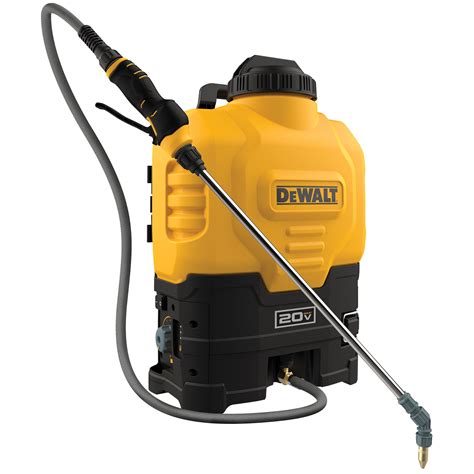 At full charge it can spray up to 50 gallons. . Dewalt battery backpack sprayer